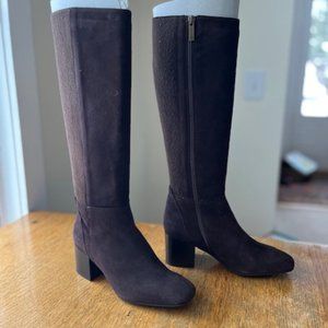 Aquatalia Calynn Weatherproof Suede Boot Women's Size 7,  Espresso, NEVER WORN